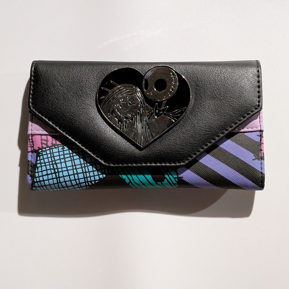 Black and Multicolor Women's Wallet